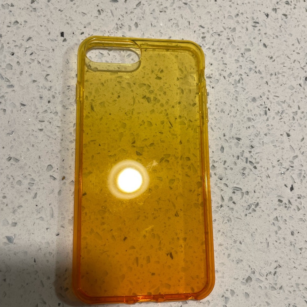 Ombré yellow 7Plus iPhone case